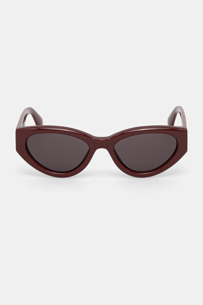 Rotate okulary przeciwsłoneczne damskie 1169723117 bordowy AW26