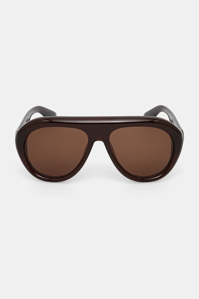 Rotate okulary przeciwsłoneczne damskie 1169703116 brązowy AW26
