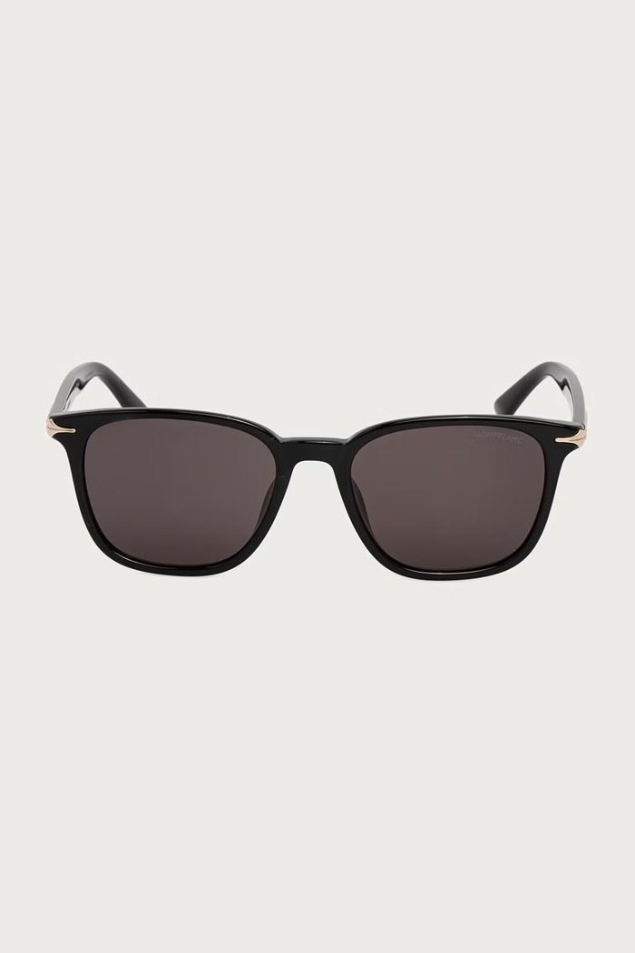 Montblanc Okulary przeciwsłoneczne męskie MB0518SA czarny AW26