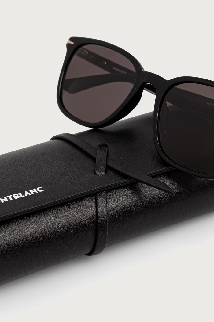 Okulary przeciwsłoneczne męskie Montblanc MB0518SA czarny