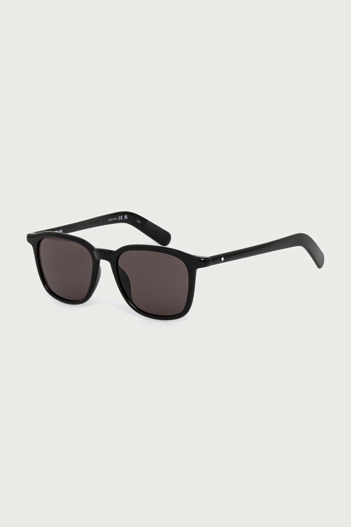 Montblanc Okulary przeciwsłoneczne kwadratowe męskie czarny MB0497S