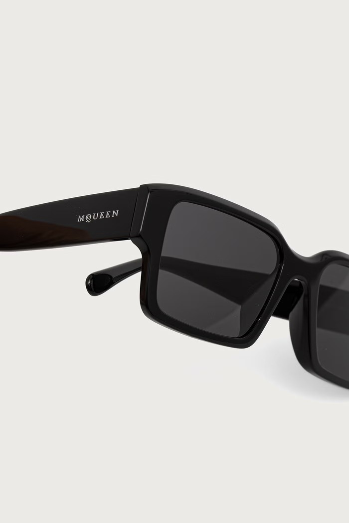 Akcesoria Alexander McQueen Okulary przeciwsłoneczne kwadratowe męskie AM0579S czarny