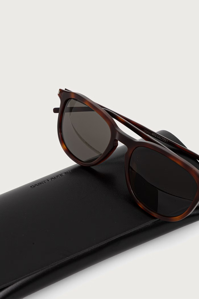 Okulary przeciwsłoneczne męskie Saint Laurent SL.939 brązowy