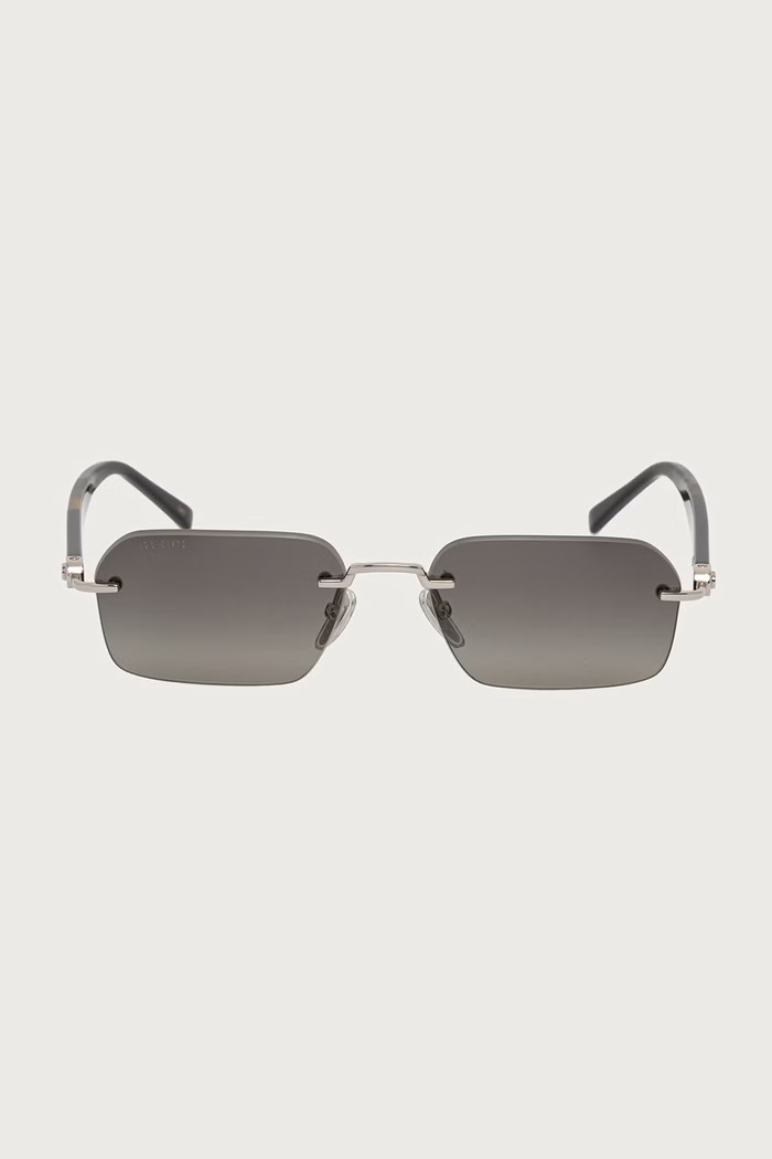 Gucci Okulary przeciwsłoneczne męskie GG2259S srebrny AW26