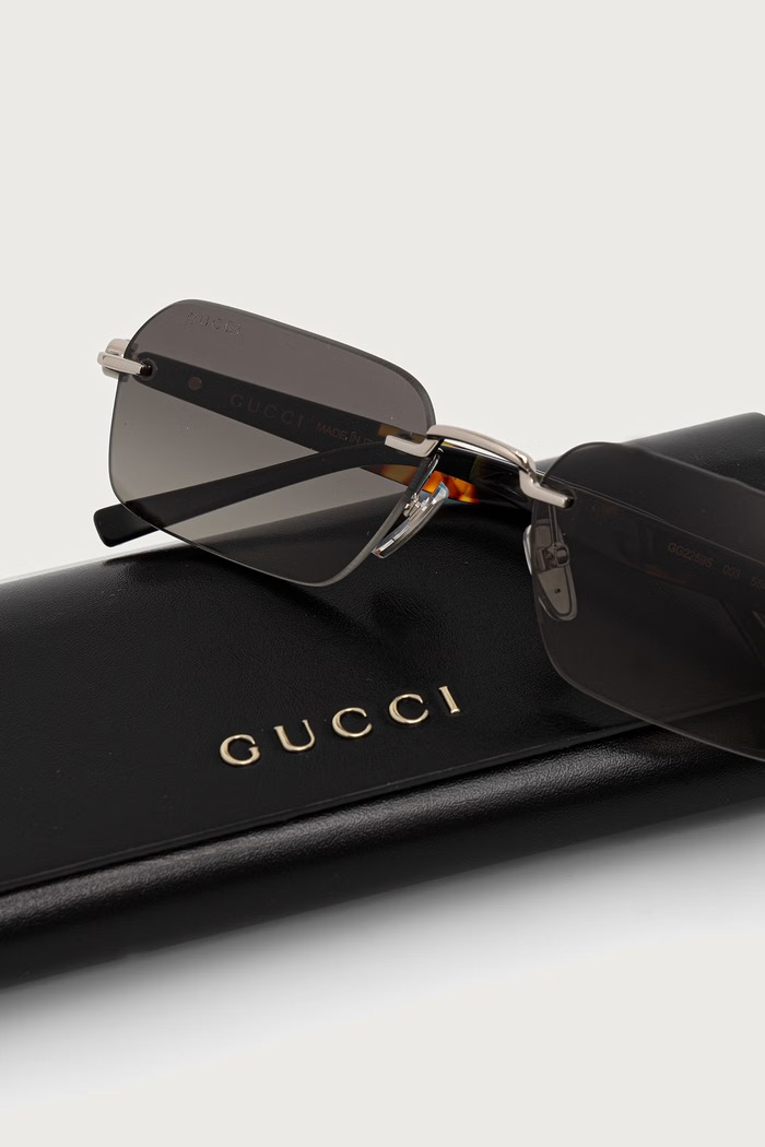 Okulary przeciwsłoneczne męskie Gucci GG2259S srebrny