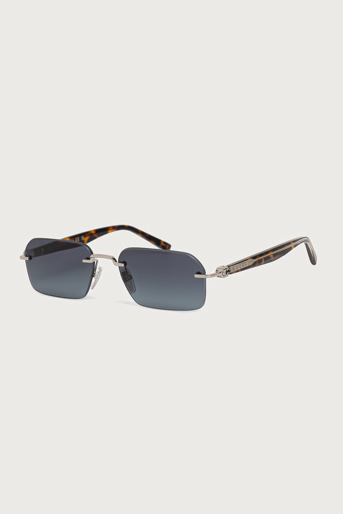 Gucci Okulary przeciwsłoneczne męskie srebrny GG2259S