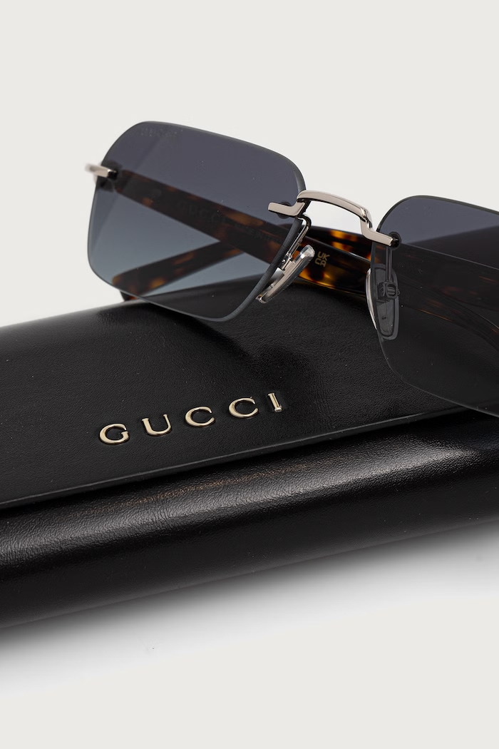 Okulary przeciwsłoneczne męskie Gucci GG2259S srebrny