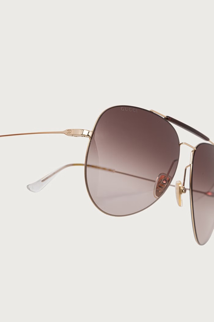 Gucci Okulary przeciwsłoneczne męskie GG2255S złoty AW26