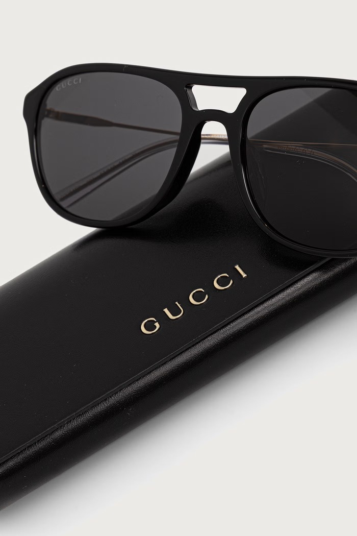 Okulary przeciwsłoneczne męskie Gucci GG2254SK czarny