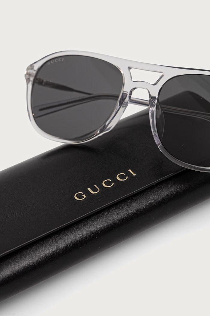Okulary przeciwsłoneczne męskie Gucci GG2254SK transparentny