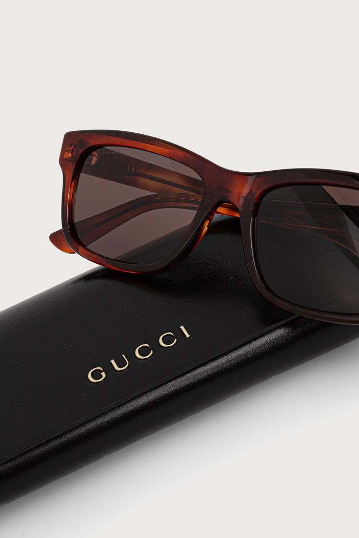 Okulary przeciwsłoneczne męskie Gucci GG2243S brązowy