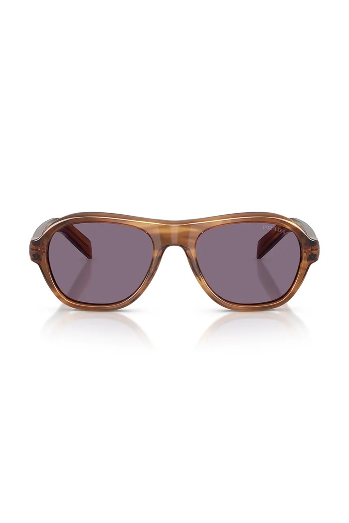 Prada Okulary przeciwsłoneczne męskie 0PR.D14S brązowy AW26