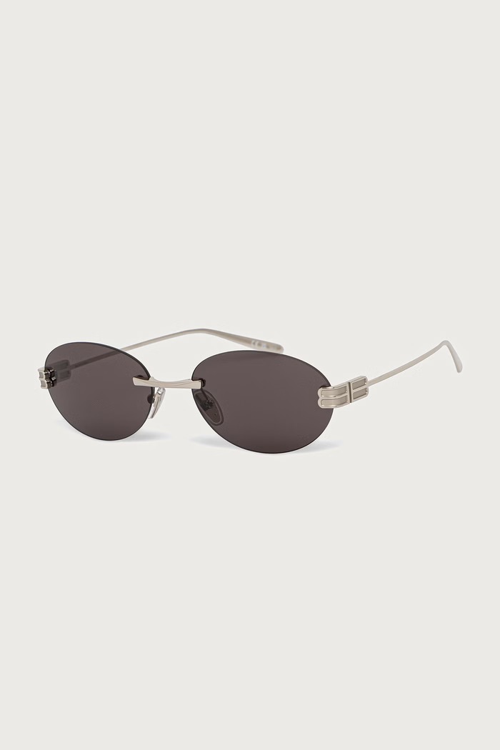 Balenciaga Okulary przeciwsłoneczne srebrny BB0541SA