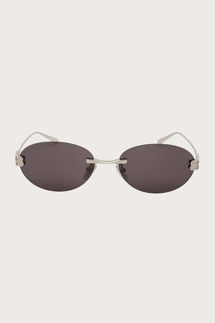 Balenciaga Okulary przeciwsłoneczne BB0541SA srebrny AW26