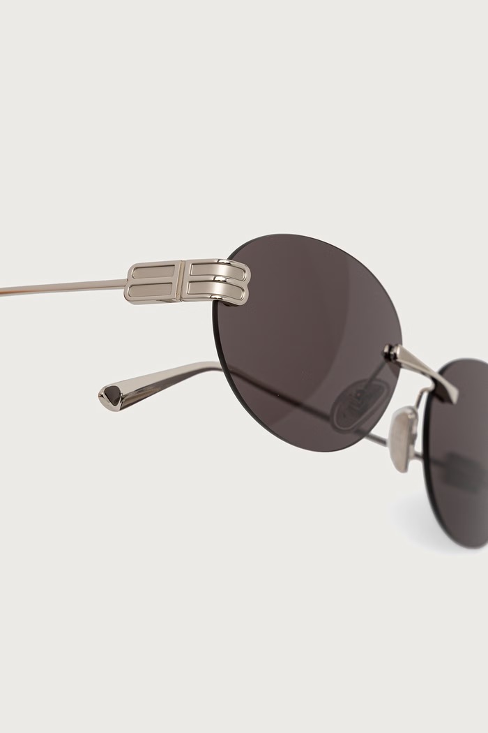 Okulary przeciwsłoneczne Balenciaga BB0541SA srebrny
