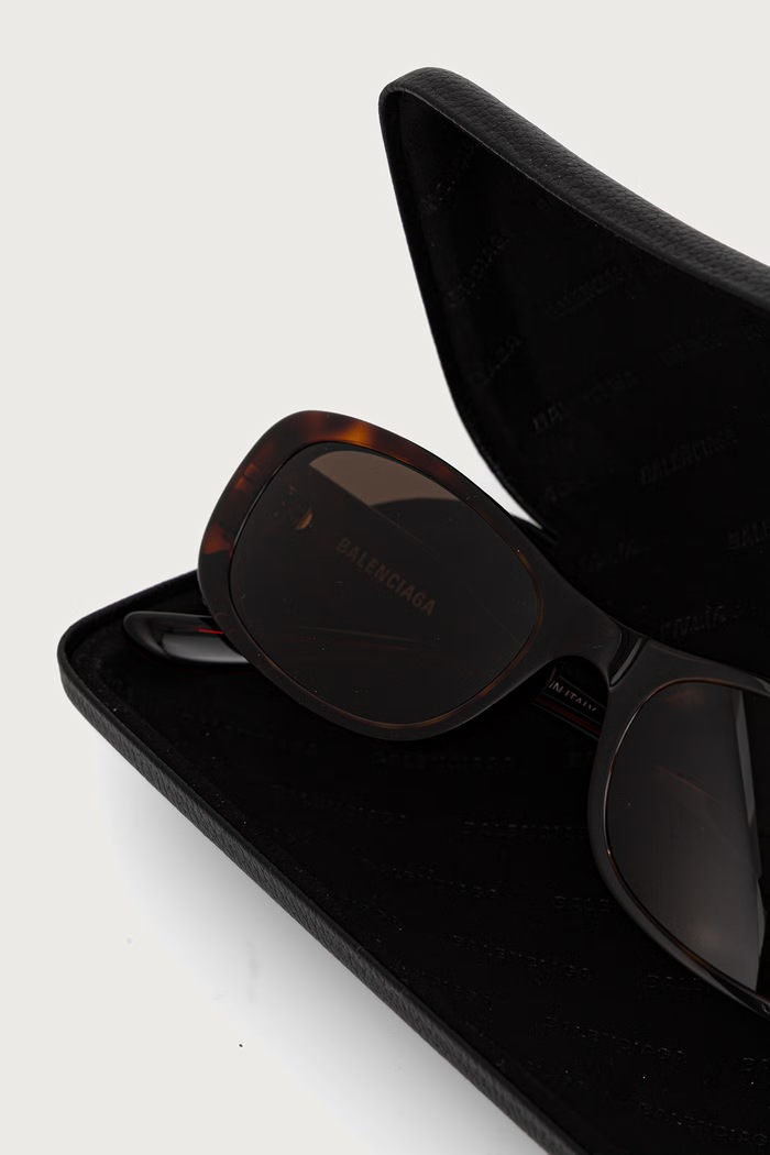 Okulary przeciwsłoneczne Balenciaga BB0511SK brązowy