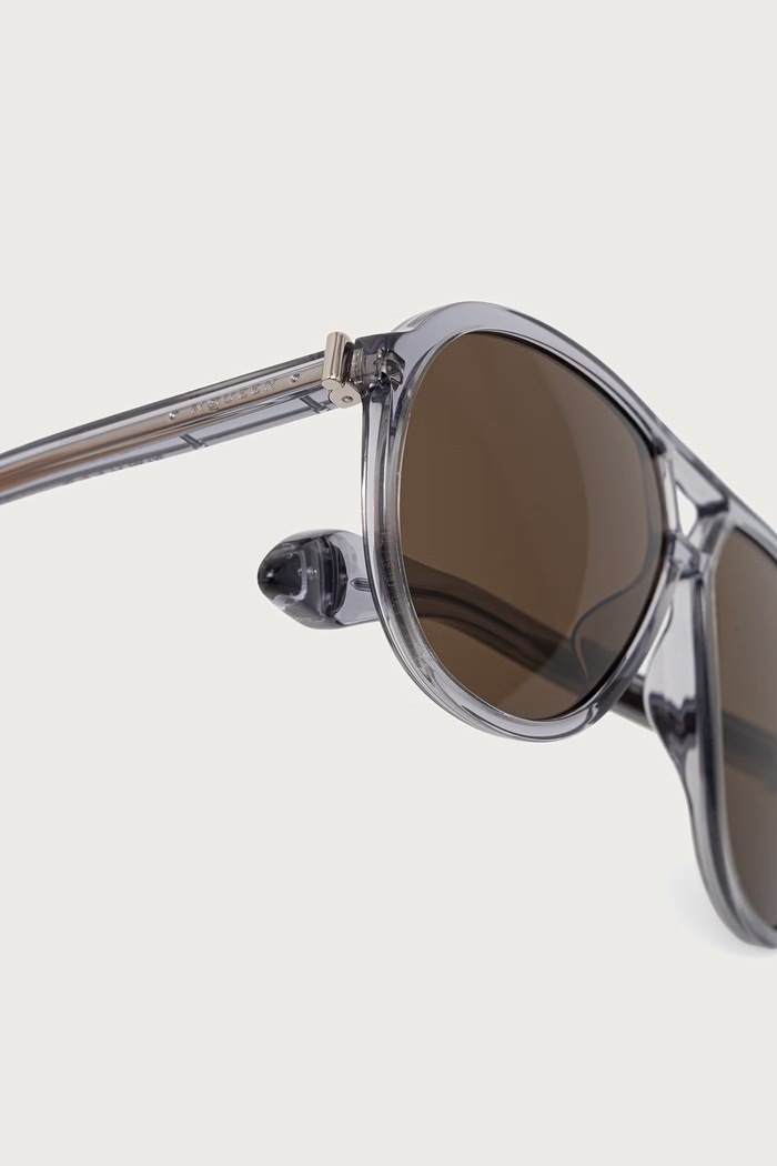 Akcesoria Alexander McQueen Okulary przeciwsłoneczne pilotki męskie AM0586S szary