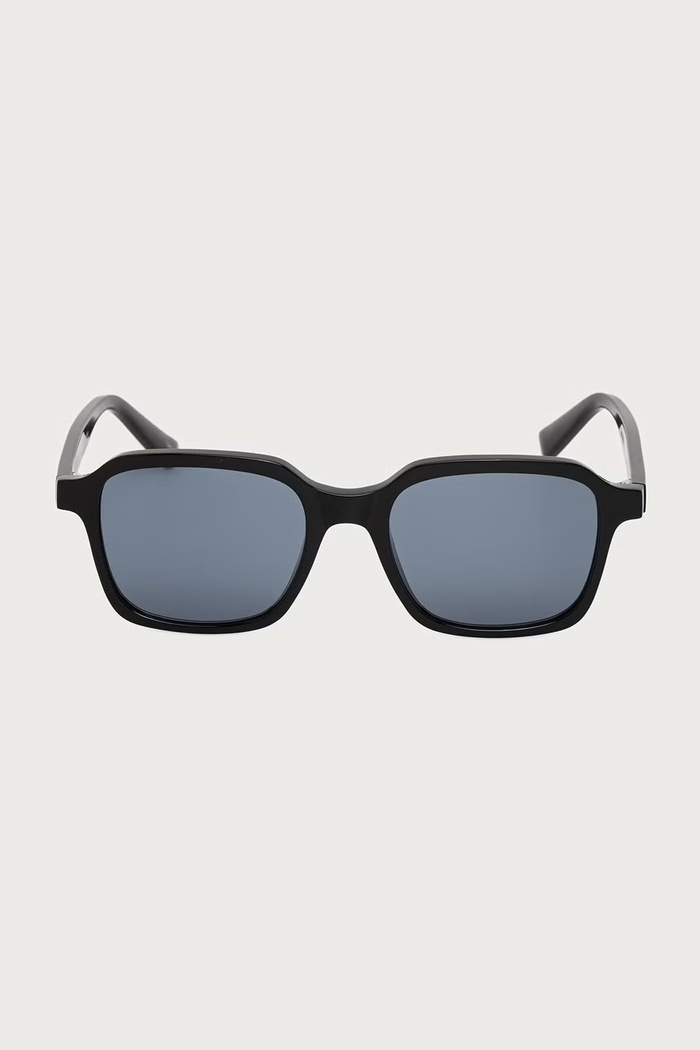Alexander McQueen Okulary przeciwsłoneczne kwadratowe AM0571S czarny AW26
