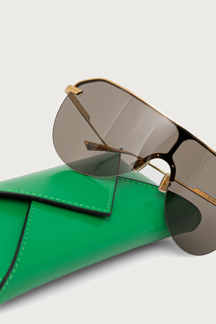 Okulary przeciwsłoneczne Bottega Veneta BV1478S złoty