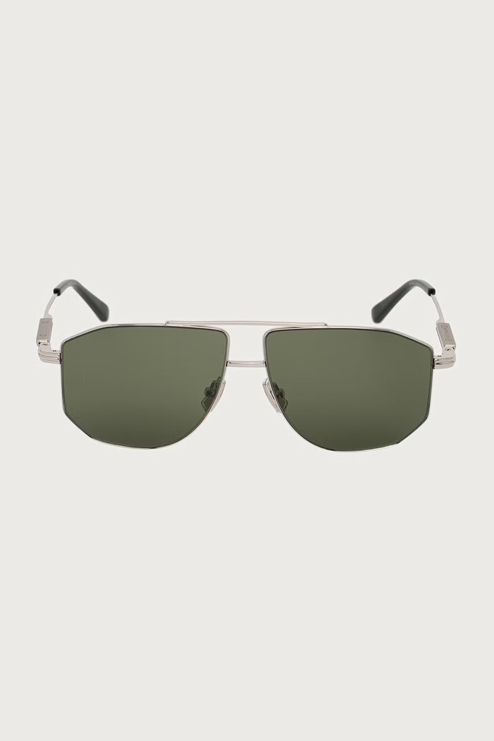Bottega Veneta Okulary przeciwsłoneczne pilotki BV1509S srebrny AW26