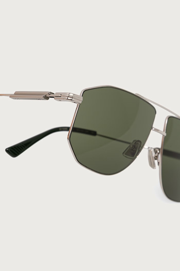 Akcesoria Bottega Veneta Okulary przeciwsłoneczne pilotki BV1509S srebrny
