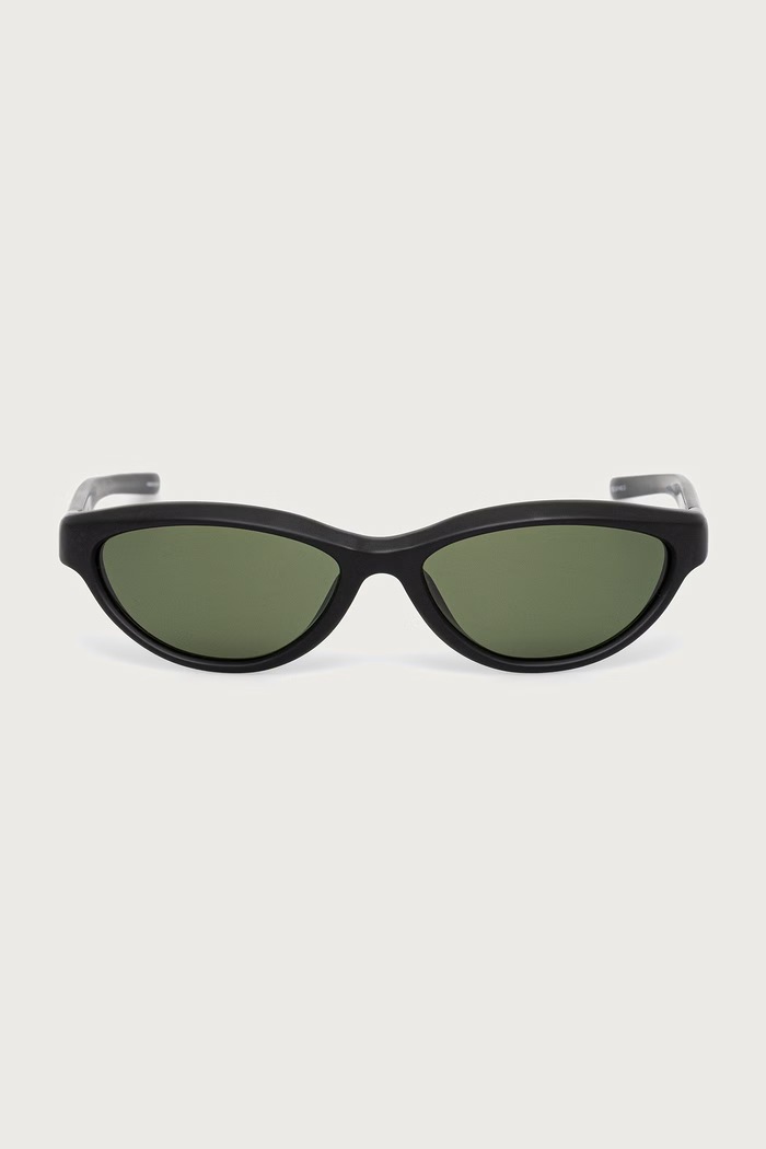 LINDA FARROW CURVO okulary przeciwsłoneczne JAC134C5SUN czarny AW26