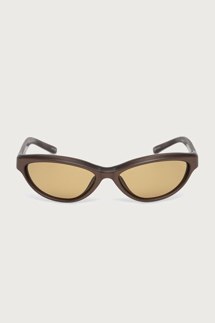 LINDA FARROW CURVO okulary przeciwsłoneczne JAC134C4SUN brązowy AW26