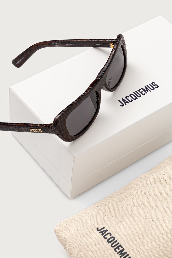 Akcesoria LINDA FARROW CAPRI okulary przeciwsłoneczne JAC55C12SUN brązowy