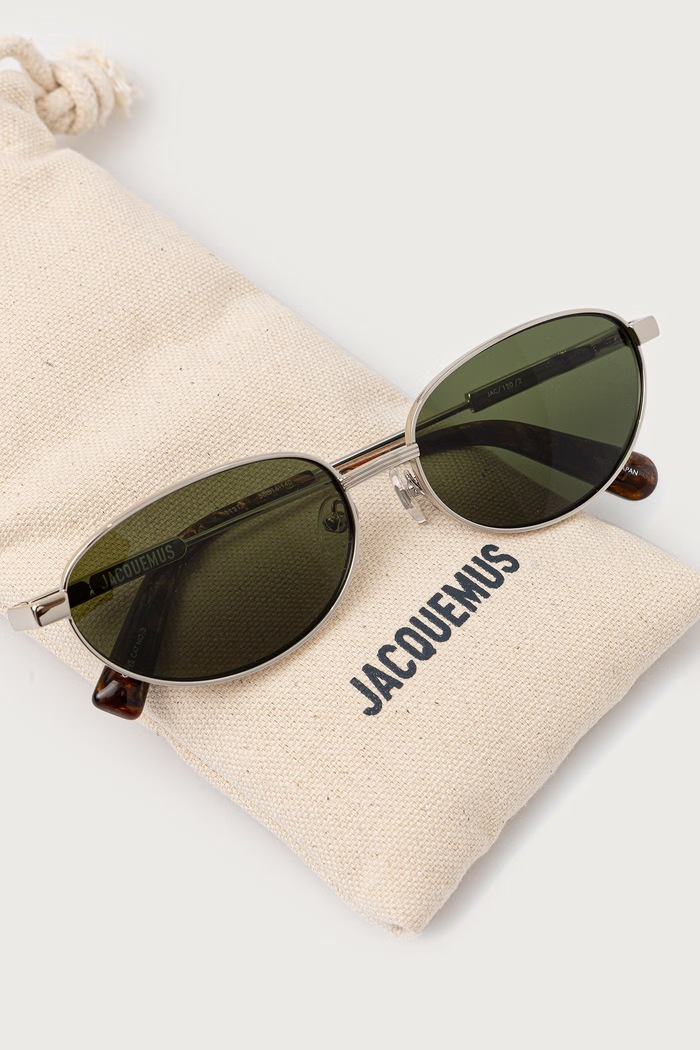ALBA okulary przeciwsłoneczne Jacquemus JAC120C2SUN srebrny