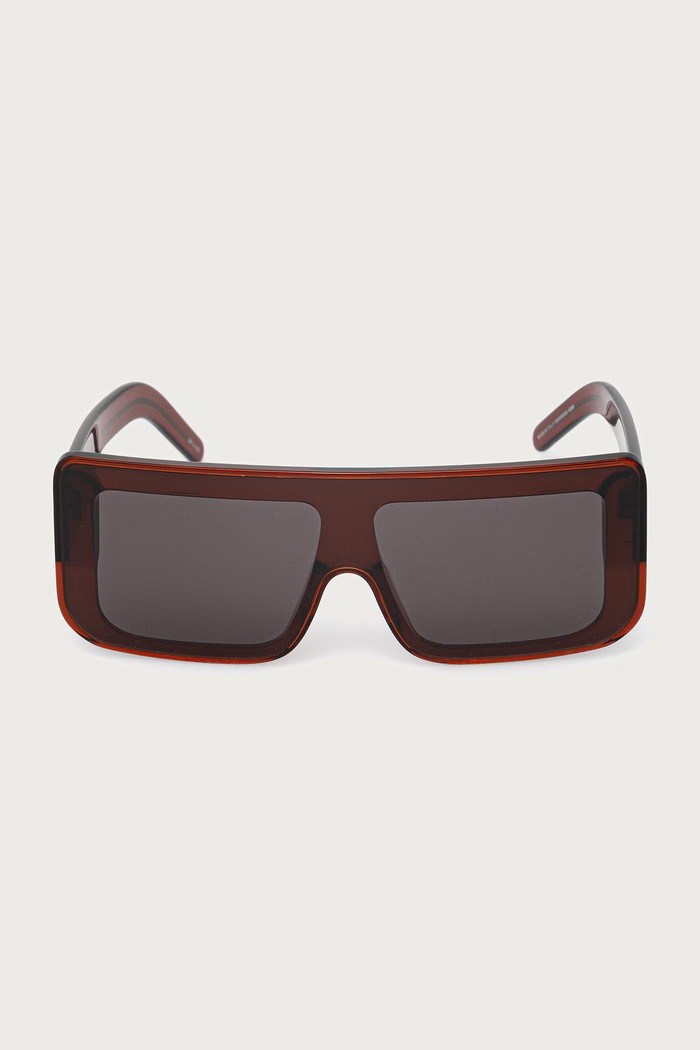 Rick Owens DRKSHDW Documenta slnečné okuliare RG0000002.GTSBLB burgundské AW26
