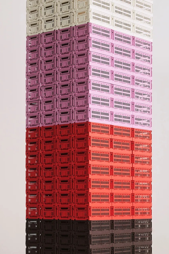 HAY skrzynka do przechowywania z tworzywa sztucznego 26,5 x 17 x 10,5 cm AB634.A601.AB27 czerwony AW26