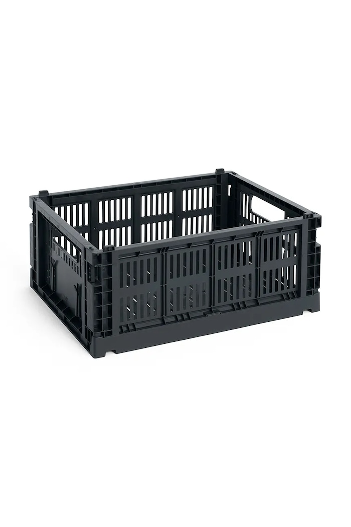HAY skrzynka do przechowywania z tworzywa sztucznego Crate M czarny AB634.A602.AC37