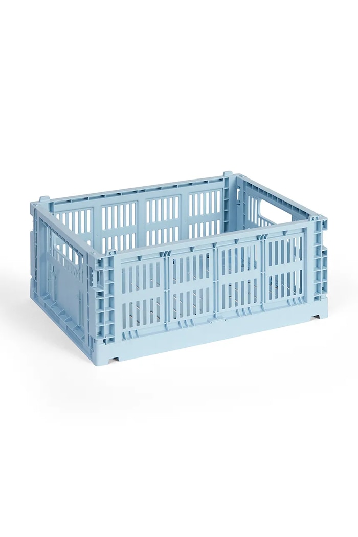 HAY skrzynka do przechowywania z tworzywa sztucznego Crate M niebieski AB634.A602.AE92