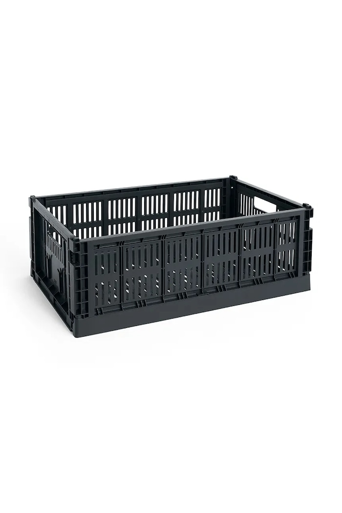HAY skrzynka do przechowywania z tworzywa sztucznego Crate L czarny AB634.A603.AC37