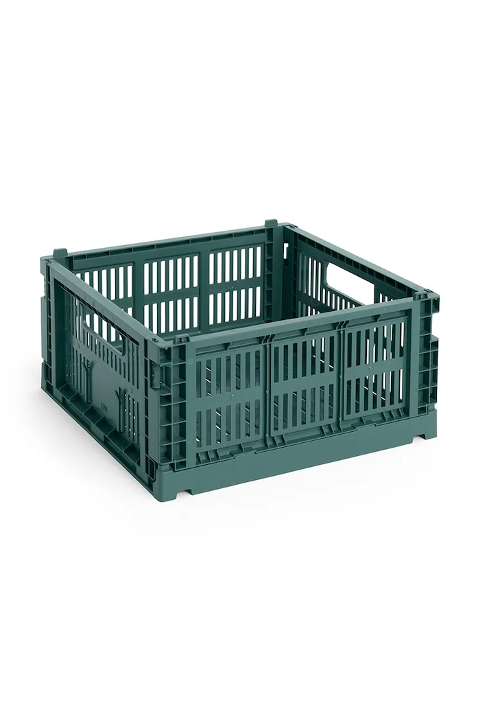 HAY skrzynka do przechowywania z tworzywa sztucznego Crate M zielony AB634.F125.AE77