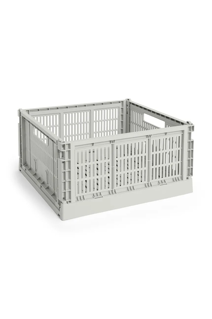 HAY skrzynka do przechowywania z tworzywa sztucznego Crate L szary AB634.F126.AB48
