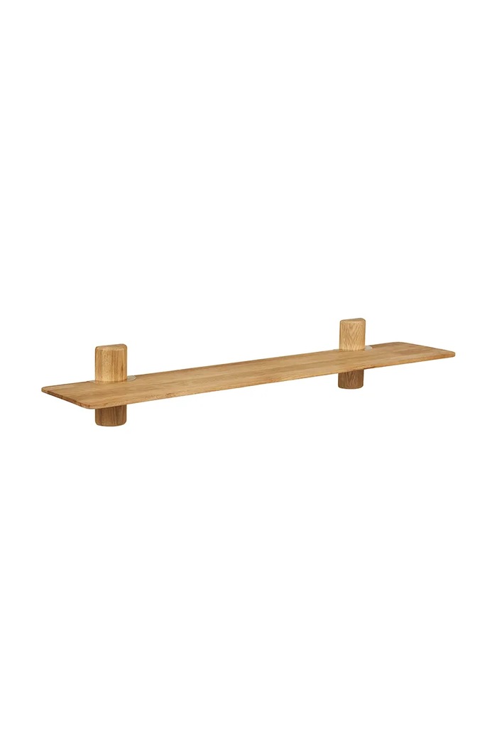 House Nordic Półka wisząca z drewna dębowego Calcata 4294013 beżowy AW26