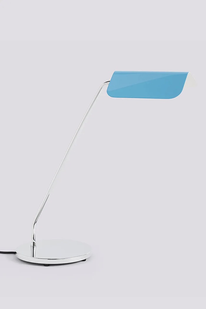 HAY lampa stołowa ze stali 38 x 16 cm niebieski AD344.A638