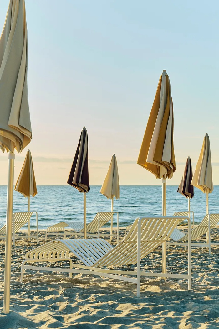 HAY parasol ogrodowy z tworzywa sztucznego 223 x 200 cm szary AF578.F621.AU93