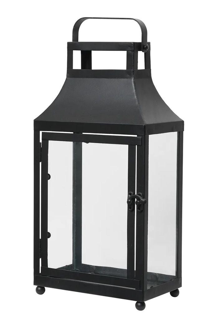 Broste Copenhagen Lampion ogrodowy 12 x 20 x 40 cm czarny 14591055