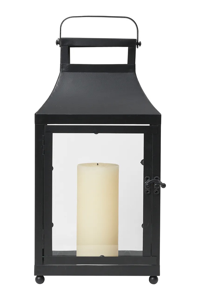 Broste Copenhagen Lampion ogrodowy 12 x 20 x 40 cm 14591055 czarny AW26