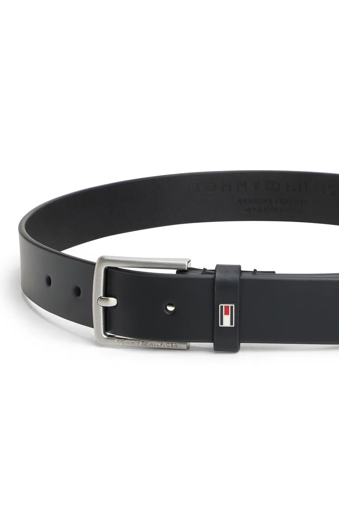 Chłopiec Tommy Hilfiger pasek dziecięcy skórzany KA0KA00002.9BY2 czarny