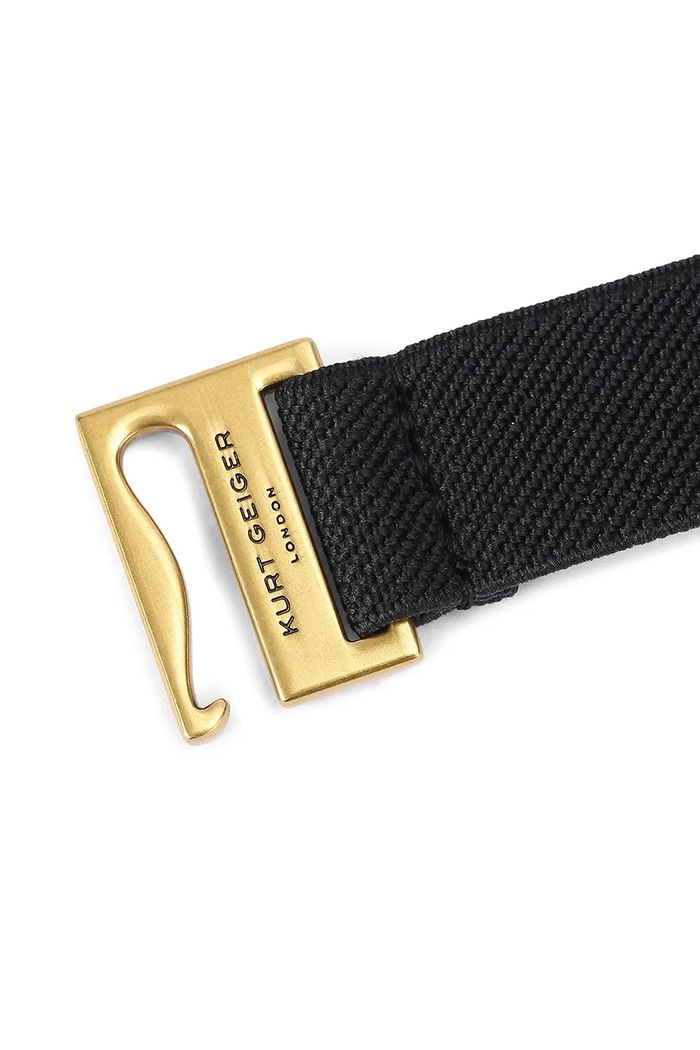 Pasek damski skórzany Kurt Geiger London 5256700109 czarny