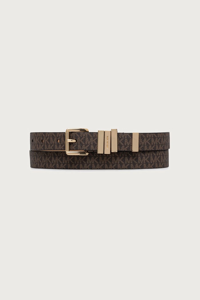 MICHAEL Michael Kors Pasek damski z imitacji skóry brązowy 29MKWB576514