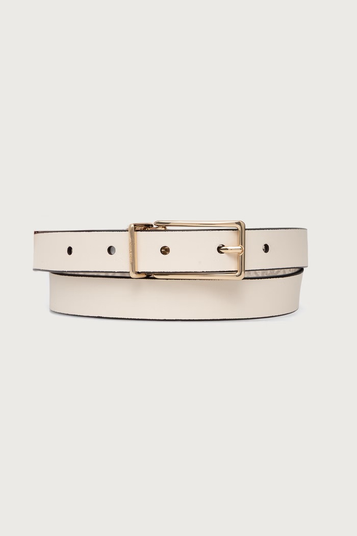 MICHAEL Michael Kors Pasek dwustronny damski 29MKWB557912 beżowy AW26