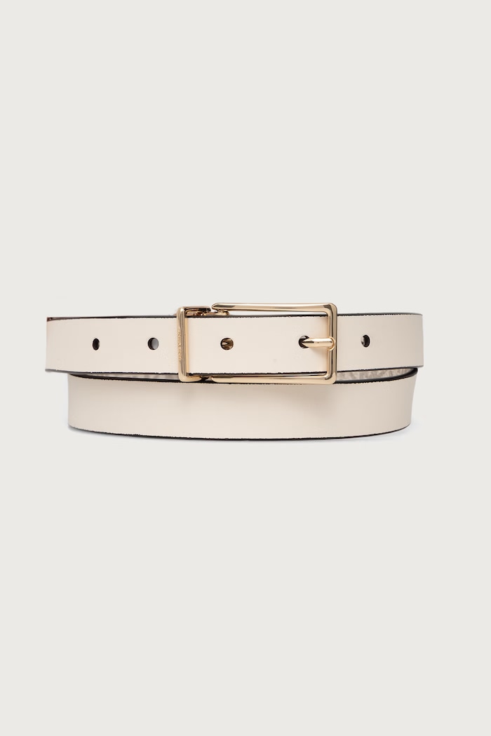 MICHAEL Michael Kors Pasek dwustronny damski 29MKWB557912 beżowy AW26