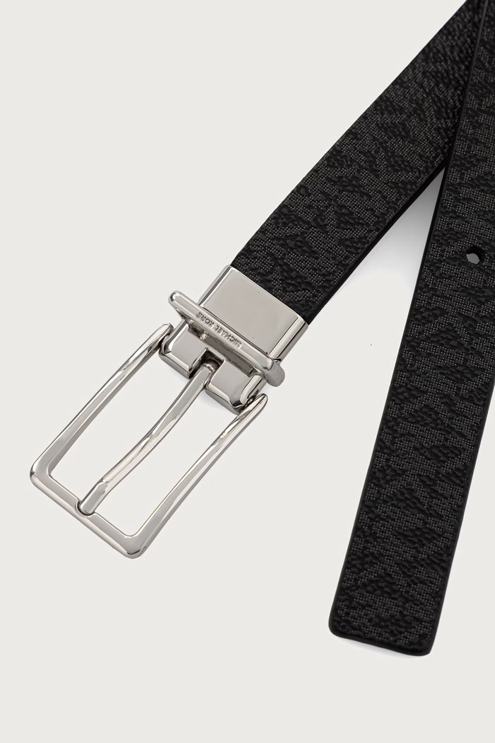 MICHAEL Michael Kors Pasek dwustronny damski 29MKWB557912 czarny AW26