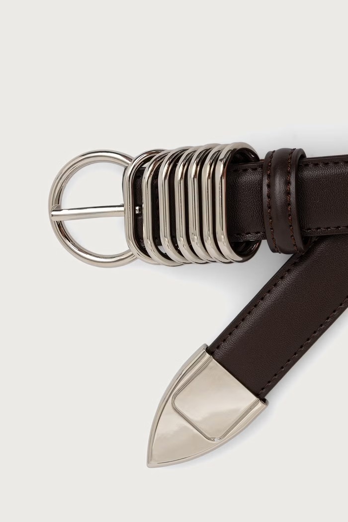 Eleh Pásek dámský z imitace kůže EA260005 hnědá AW26