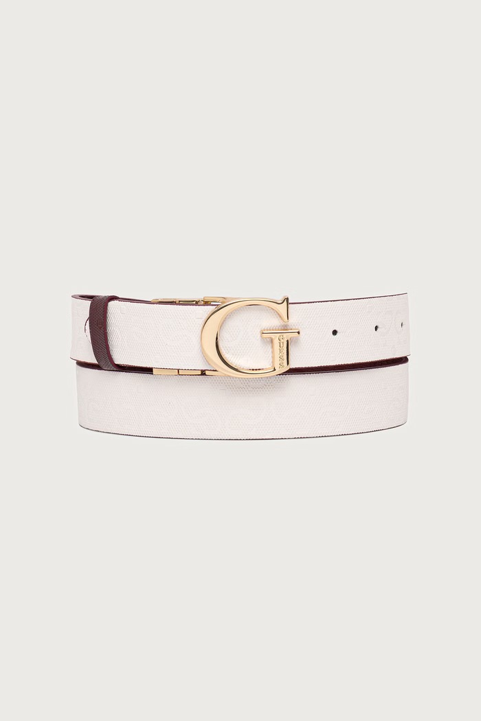 Guess Pasek damski TAMARA BW9503.P6430 bordowy AW26