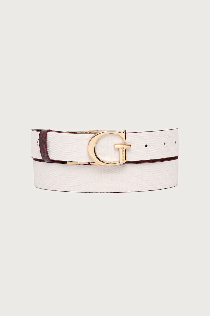 Guess Pasek damski TAMARA BW9503.P6430 bordowy AW26